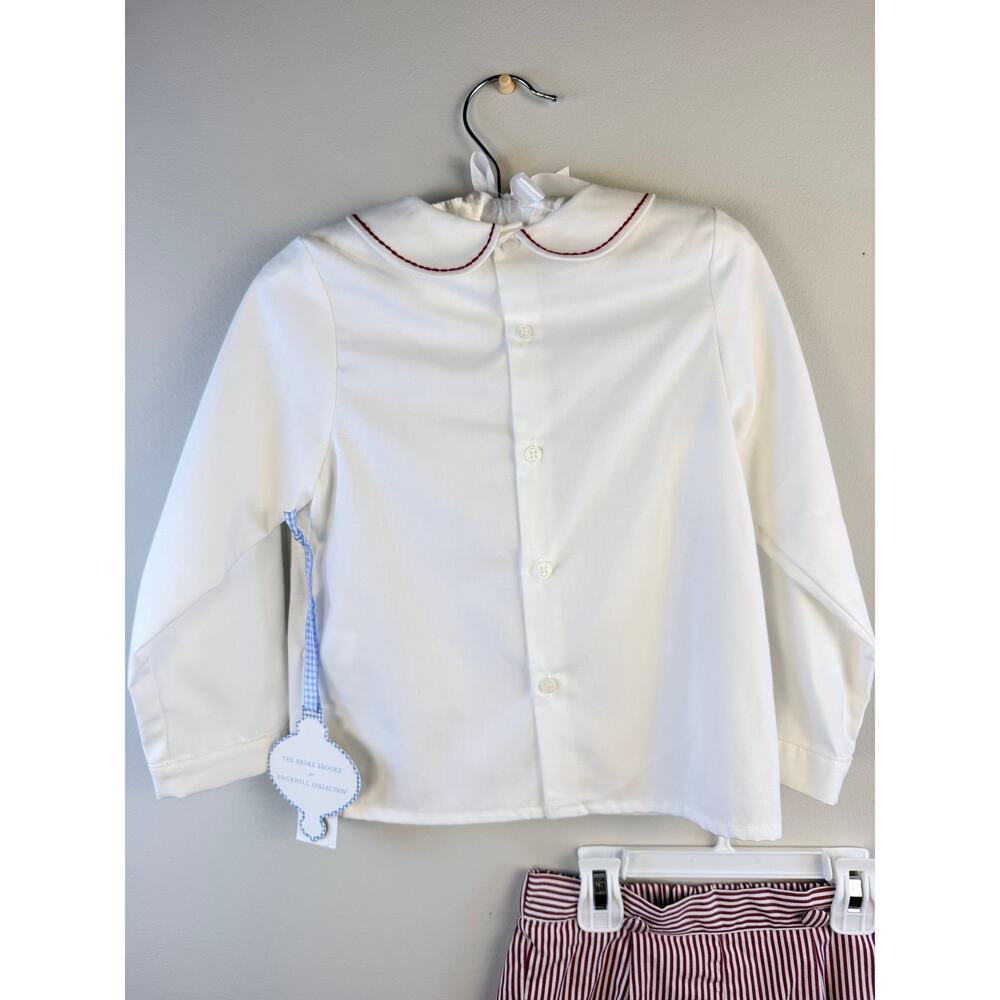 NWT Edgehill Collection boys set red white $62 - Picture 6 of 9